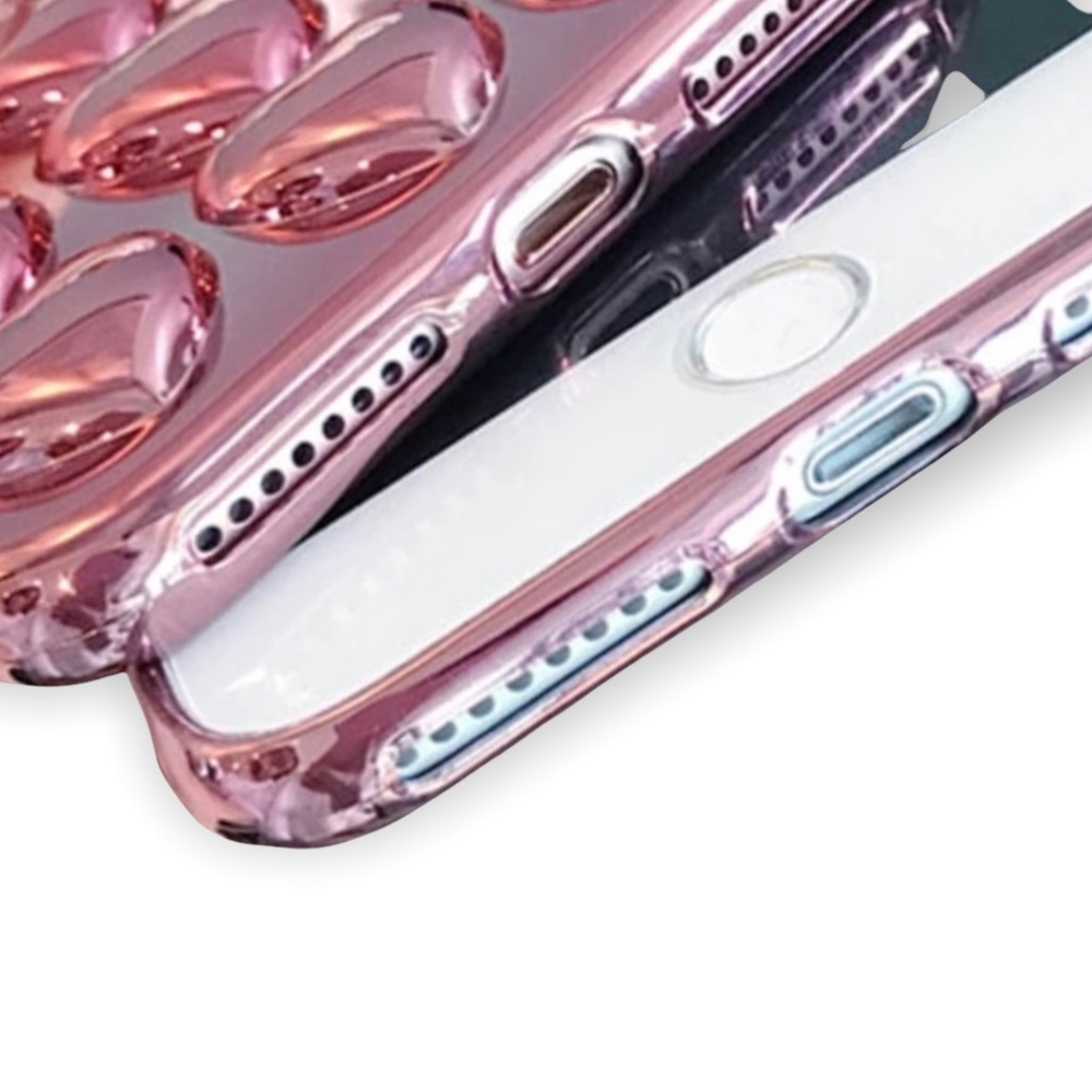 NEW iPhone 7/8 Rose Gold Soft Heart Case - Picture 4 of 5